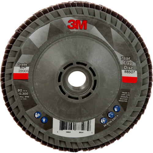 Disque &agrave; lamelles &agrave; changement rapide 769F, 4-1/2" x 5/8"-11, Type 29, Grain 80+, C&eacute;ramique Waymarc Industries Inc
