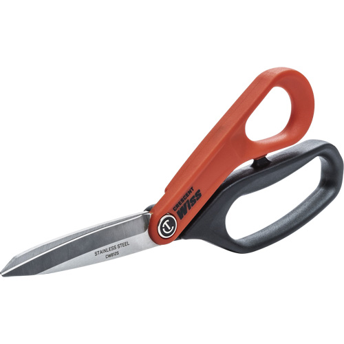 Cisaille tout usage en acier inoxydable pour ouvrier professionnel, 8-1/2", Poign&eacute;e Anneaux Waymarc Industries Inc