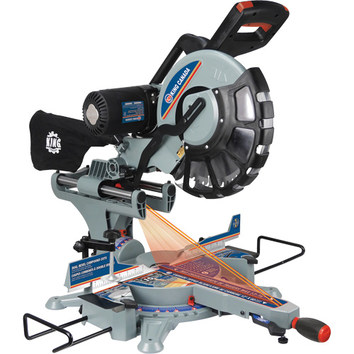Dual Bevel Sliding Compound Mitre Saw, 12", 15 A Waymarc Industries Inc