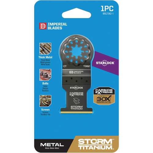 Lame en titane pour le m&eacute;tal Carbide Extreme Storm Starlock Waymarc Industries Inc