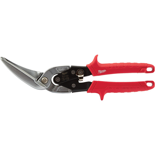 Long-Cut Offset Aviation Snips, 3" Cut Length, Straight/Left Cut Waymarc Industries Inc