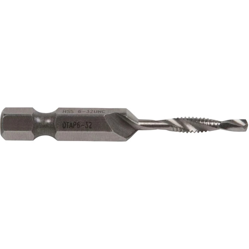Drill/Tap Bit, #6, High Speed Steel Waymarc Industries Inc