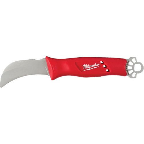 Couteau courb&eacute; de monteur de ligne avec anneau STICKWORK 3-en-1 Waymarc Industries Inc