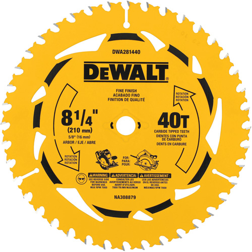 Cross Cutting Circular Saw Blade, 8-1/4", 40 Teeth, Wood Use Waymarc Industries Inc