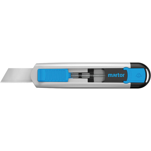 Couteau r&eacute;tractable SECUNORM 540 avec lame Styropor no 17940, 36 mm, Acier inoxydable, Robuste, Prise en Aluminium Waymarc Industries Inc