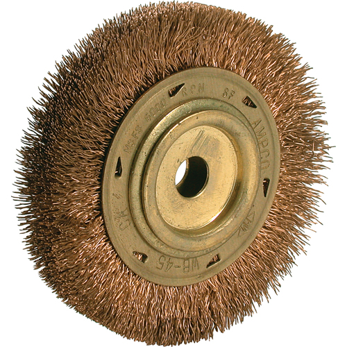 Power Tool Crimped Wire Wheel Brush, 6" Dia., 5/8" Arbor Waymarc Industries Inc