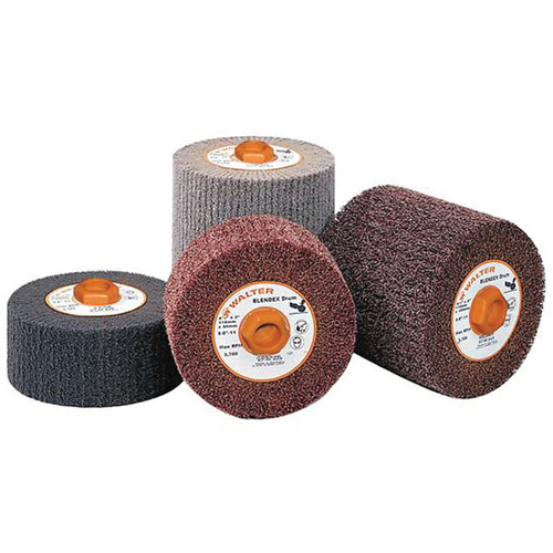 Tambour de conditionnement de surface Blendex, 4-1/2" dia. x 2" la, 5/8"-11 Arbre, Grain Cors&eacute; Waymarc Industries Inc