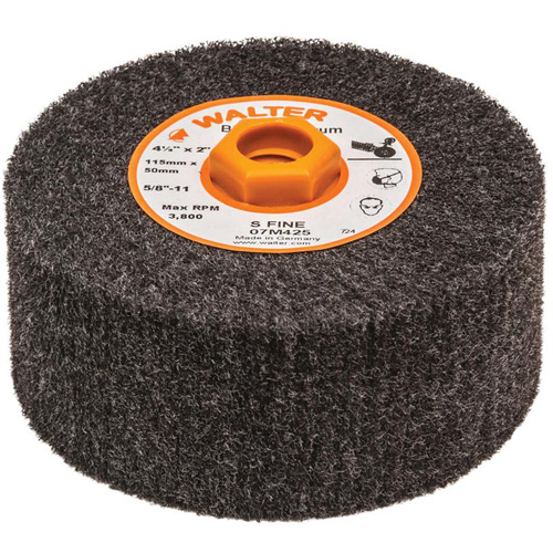 Blendex Surface Conditioning Drum, 4-1/2" Dia. x 2" W, 5/8"-11 Arbor, Super Fine Grit Waymarc Industries Inc
