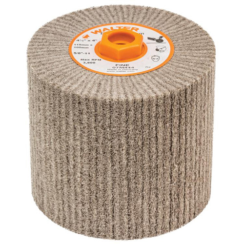 Blendex Surface Conditioning Drum, 4-1/2" Dia. x 4" W, 5/8"-11 Arbor, Fine Grit Waymarc Industries Inc