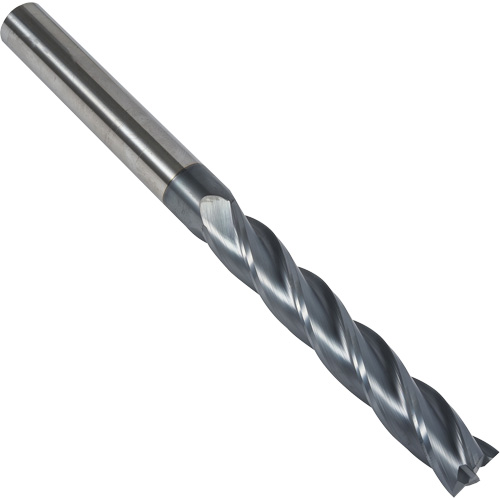 Fraise en bout carr&eacute;e extra longue 30° S237, 1/8" dia., 3" lo, 4 cannelures, 1/8" tige, Carbure Waymarc Industries Inc