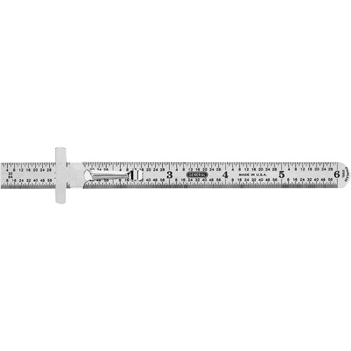 R&egrave;gle de pr&eacute;cision flexible de calibre industriel, 6" lo, Acier Waymarc Industries Inc