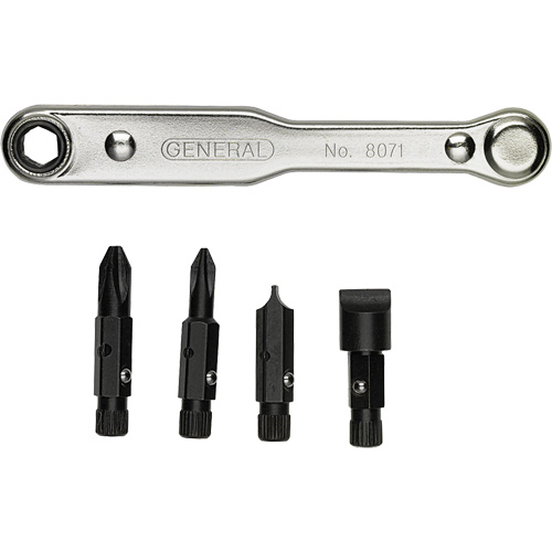 Ratcheting Offset Screwdriver Set, 5 Pcs. Waymarc Industries Inc