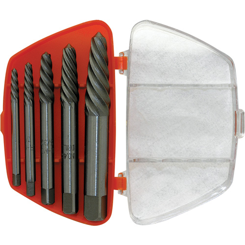 ISE-5 5-Piece Spiral Extractor Set, Chrome Molybdenum Waymarc Industries Inc