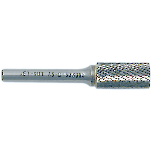JET-KUT Cylindrical Shape Bur, 1/4" Dia., 1/4" Shank, 5/8" Depth of Cut Waymarc Industries Inc