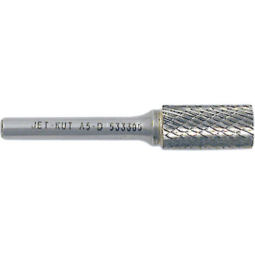 Cylindrical Burr, 5/8" Dia., 1/4" Shank, 1" Depth of Cut Waymarc Industries Inc