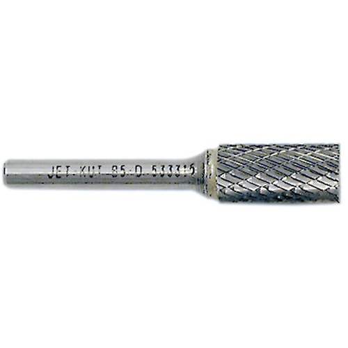 JET-KUT Cylindrical Shape Burr with End Cut, 1/4" Dia., 1/4" Shank, 5/8" Depth of Cut Waymarc Industries Inc