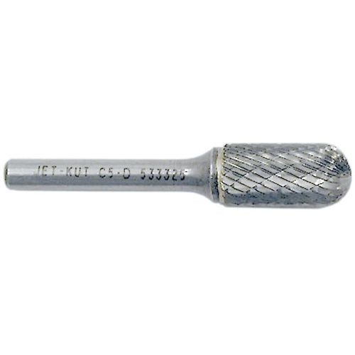 JET-KUT Round Nose Shape Burr, 3/8" Dia., 3/4" Depth of Cut Waymarc Industries Inc