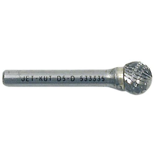 Ball Shape Bur, 1/2" Dia., 1/4" Shank, 7/16" Depth of Cut Waymarc Industries Inc
