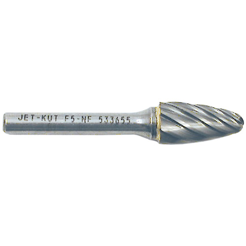 F5-NF 1/4" Round Nose Shape Bur for Aluminum/Non-Ferrous Materials, 1/2" Dia. Waymarc Industries Inc