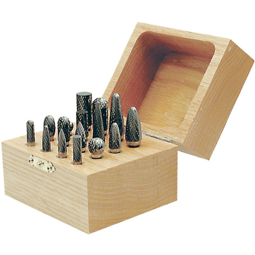 Jeu de fraises au carbure CBK-16 dans un coffret en bois, 16 morcea Waymarc Industries Inc