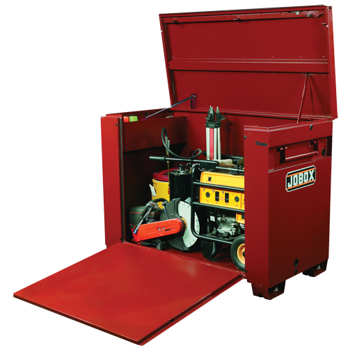 Coffre grande capacit&eacute; avec panneau frontal ouvrant, 60" x 31" x 45", Acier, Rouge Waymarc Industries Inc