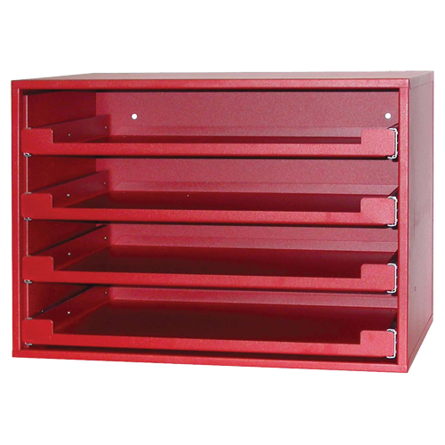 R&acirc;telier avec compartiments, 15" P x 21" la x 15" h, Rouge Waymarc Industries Inc