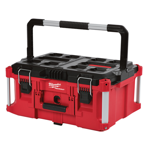 Packout Large Tool box, 22" x 16" x 11", Black/Red Waymarc Industries Inc