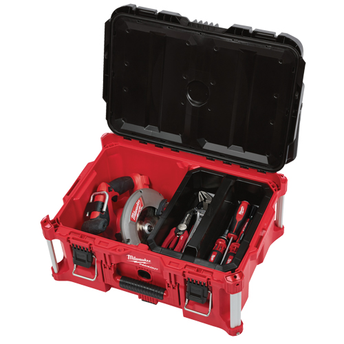 Packout Large Tool box, 22" x 16" x 11", Black/Red Waymarc Industries Inc