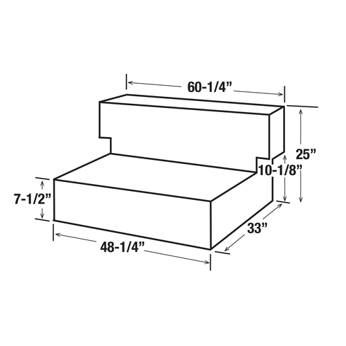 Steel Fuel Transfer Tank, Steel, 100 Gal. Capacity, White Waymarc Industries Inc