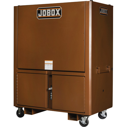 Field Office Jobsite Box, 33" W x 63" D x 80" H, Steel, Red Waymarc Industries Inc