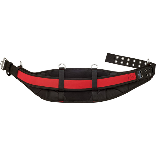 Padded Work Belt, Nylon, Black/Red Waymarc Industries Inc