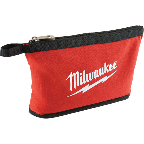 Zipper Pouch, Canvas, 1 Pockets, Black/Red Waymarc Industries Inc