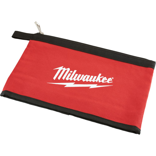 Zipper Pouch, Canvas, 1 Pockets, Black/Red Waymarc Industries Inc