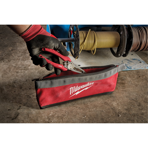 Multi-Size Zipper Pouches - Set of 3, Canvas, 3 Pockets, Black/Red Waymarc Industries Inc