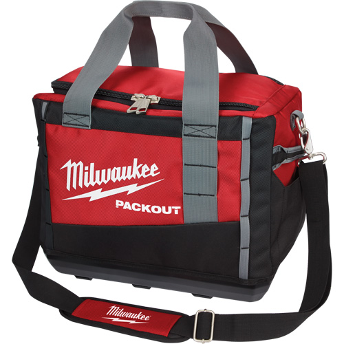 Packout Tool Bag, Ballistic Nylon, 2 Pockets, Black/Red Waymarc Industries Inc