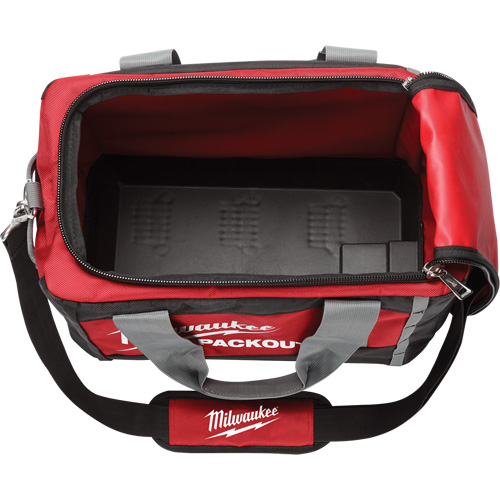 Packout Tool Bag, Ballistic Nylon, 2 Pockets, Black/Red Waymarc Industries Inc