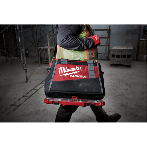 Packout Tool Bag, Ballistic Nylon, 2 Pockets, Black/Red Waymarc Industries Inc