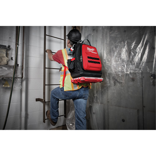 Packout Backpack, 15-3/4" L x 11-4/5" W, Black/Red, Ballistic Waymarc Industries Inc
