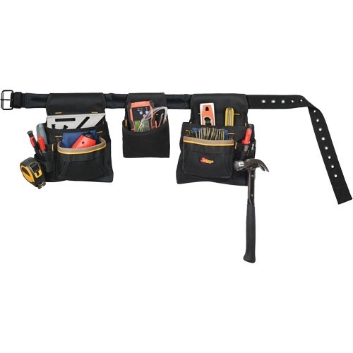Ceinture &agrave; outils combin&eacute;e de luxe, Polyester, Noir Waymarc Industries Inc
