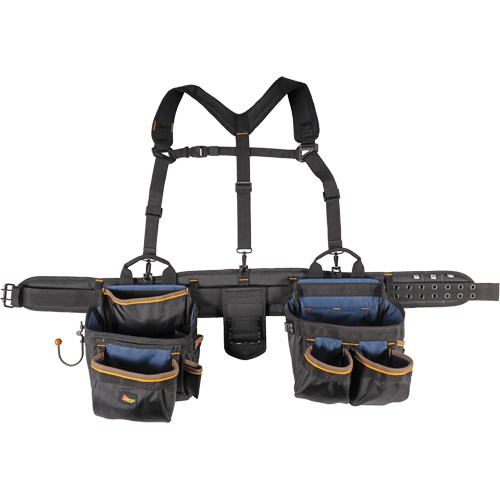 Deluxe Tool Belt, Polyester, Black Waymarc Industries Inc