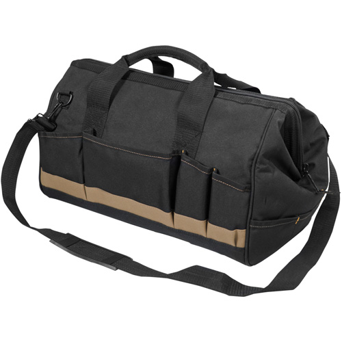 MEGAMOUTH Tool Bag, Polyester, 25 Pockets, Black Waymarc Industries Inc