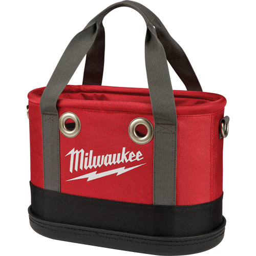 Aerial Utility Oval Bag, Ballistic Nylon, 14 Pockets, Black/Red Waymarc Industries Inc