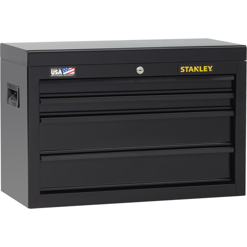 100 Series Tool Chest, 26" W, 4 Drawers, Black Waymarc Industries Inc