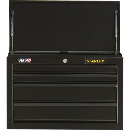 100 Series Tool Chest, 26" W, 4 Drawers, Black Waymarc Industries Inc
