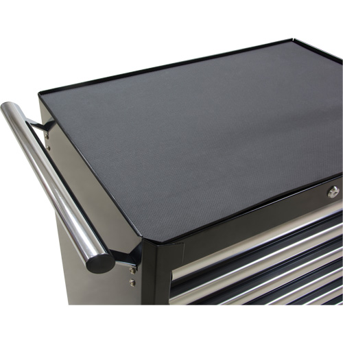 Industrial Tool Cart, 7 Drawers, 27" W x 18-3/4" D x 39" H, Black Waymarc Industries Inc