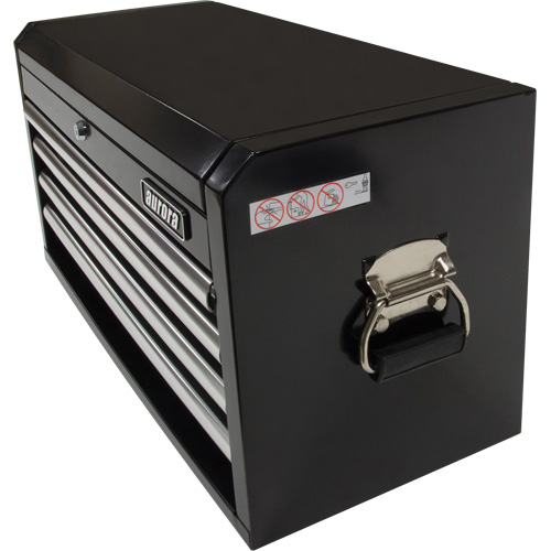 Industrial Tool Chest, 26" W, 4 Drawers, Black Waymarc Industries Inc