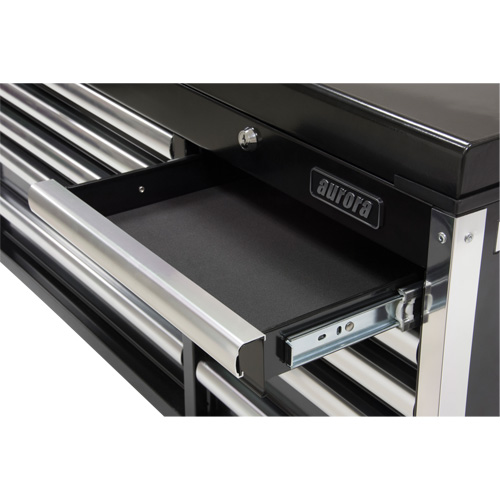 Industrial Tool Chest, 41" W, 10 Drawers, Black Waymarc Industries Inc