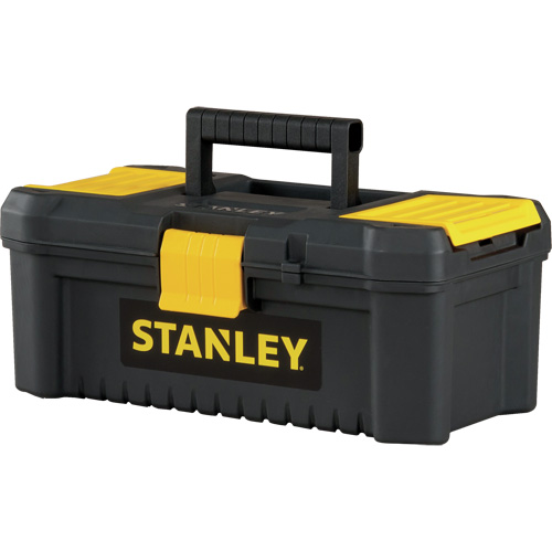 Coffre &agrave; outils avec plateau Essential, 12-1/2" la x 7-3/8" p x 5-1/8" h, Noir/Jaune Waymarc Industries Inc