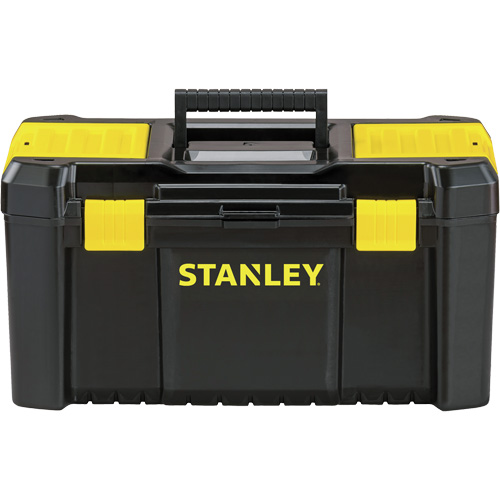Coffre &agrave; outils avec plateau Essential, 19" la x 9-7/8" p x 9-3/4" h, Noir/Jaune Waymarc Industries Inc