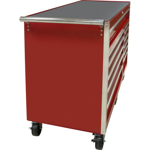 Chariot &agrave; outils industriel, 12 tiroirs, 56" la x 24-1/2" p x 38-1/8" h, Rouge Waymarc Industries Inc